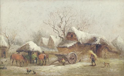 A Winter Farmyard Scene